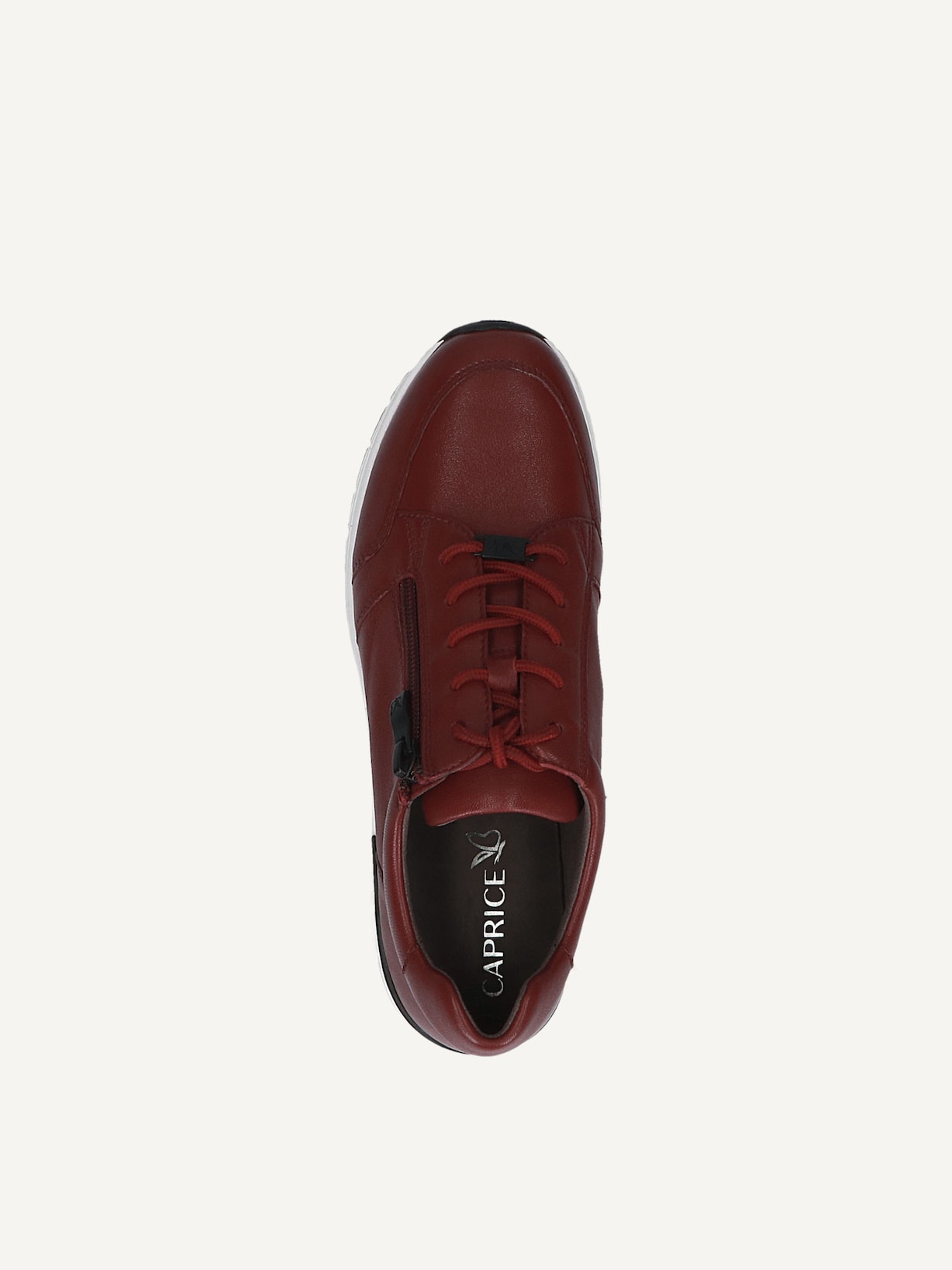 Caprice, Basket en cuir - rouge BORDEAUX NAPPA, image 4 sur 5