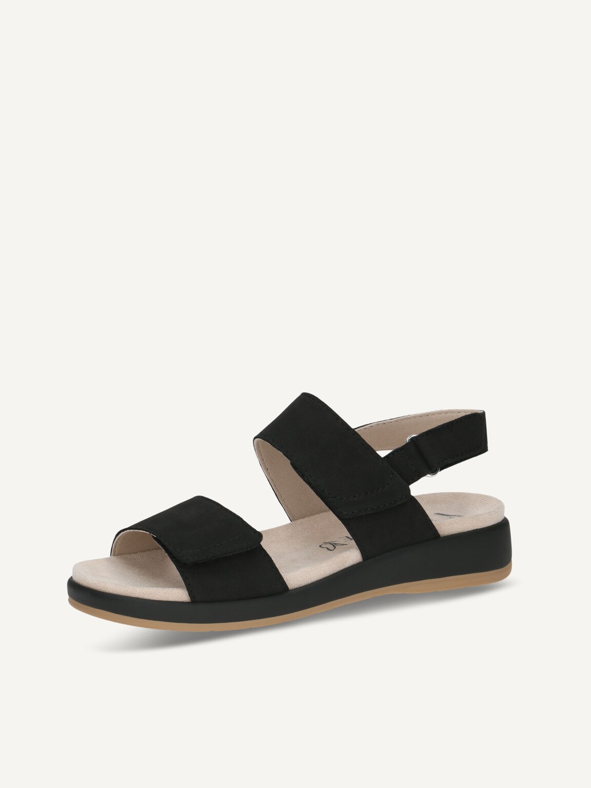 Caprice, Leather Sandal - black BLACK NUBUC, image 1 of 5
