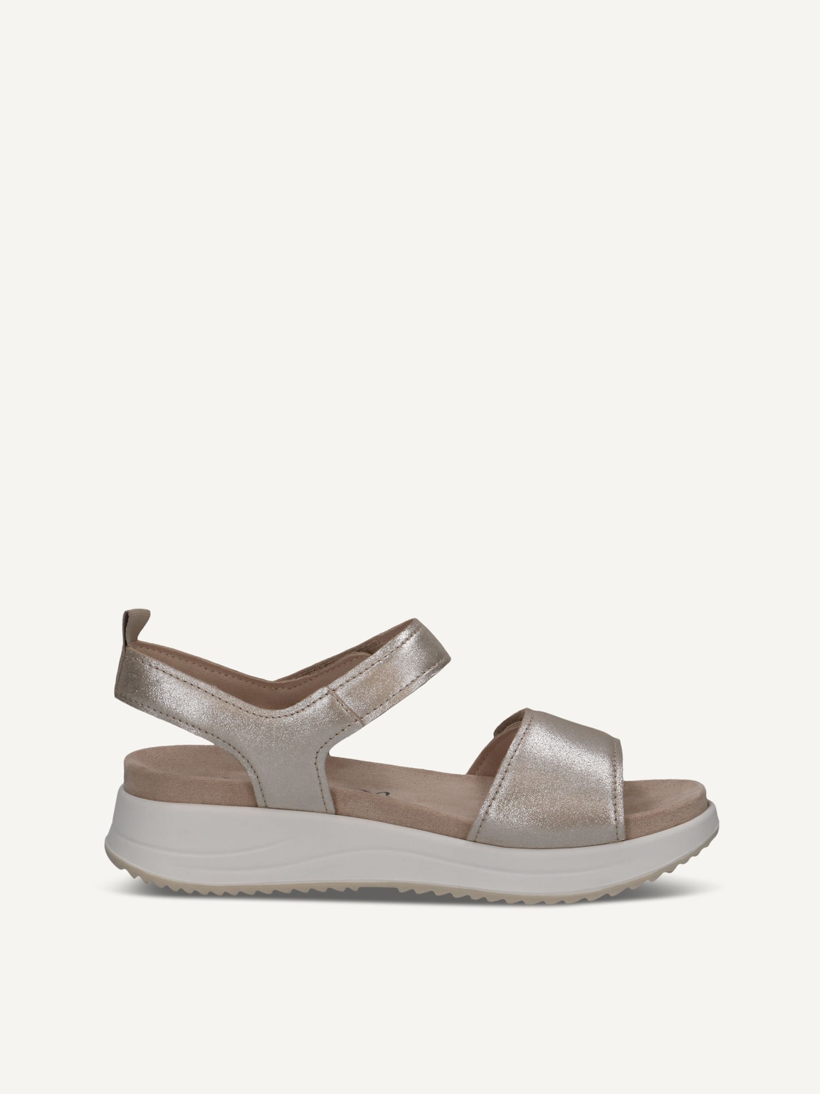 Caprice, Leather Sandal - brown TAUPE METALLIC, image 3 of 5
