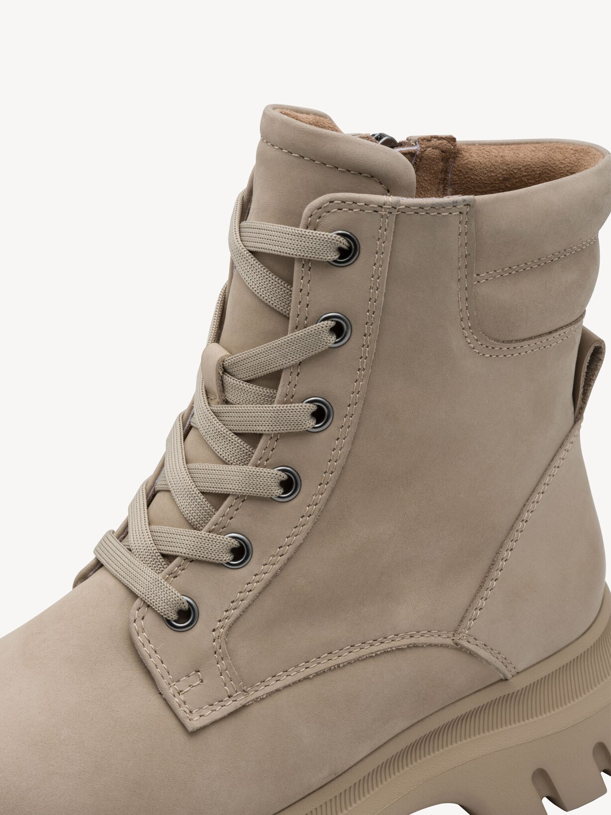 Marco Tozzi, Lederstiefelette - beige Warmfutter TAUPE, Bild 5 von 7