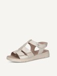 Not selected, Caprice, Leather Heeled sandal - white PEARL PERLATO