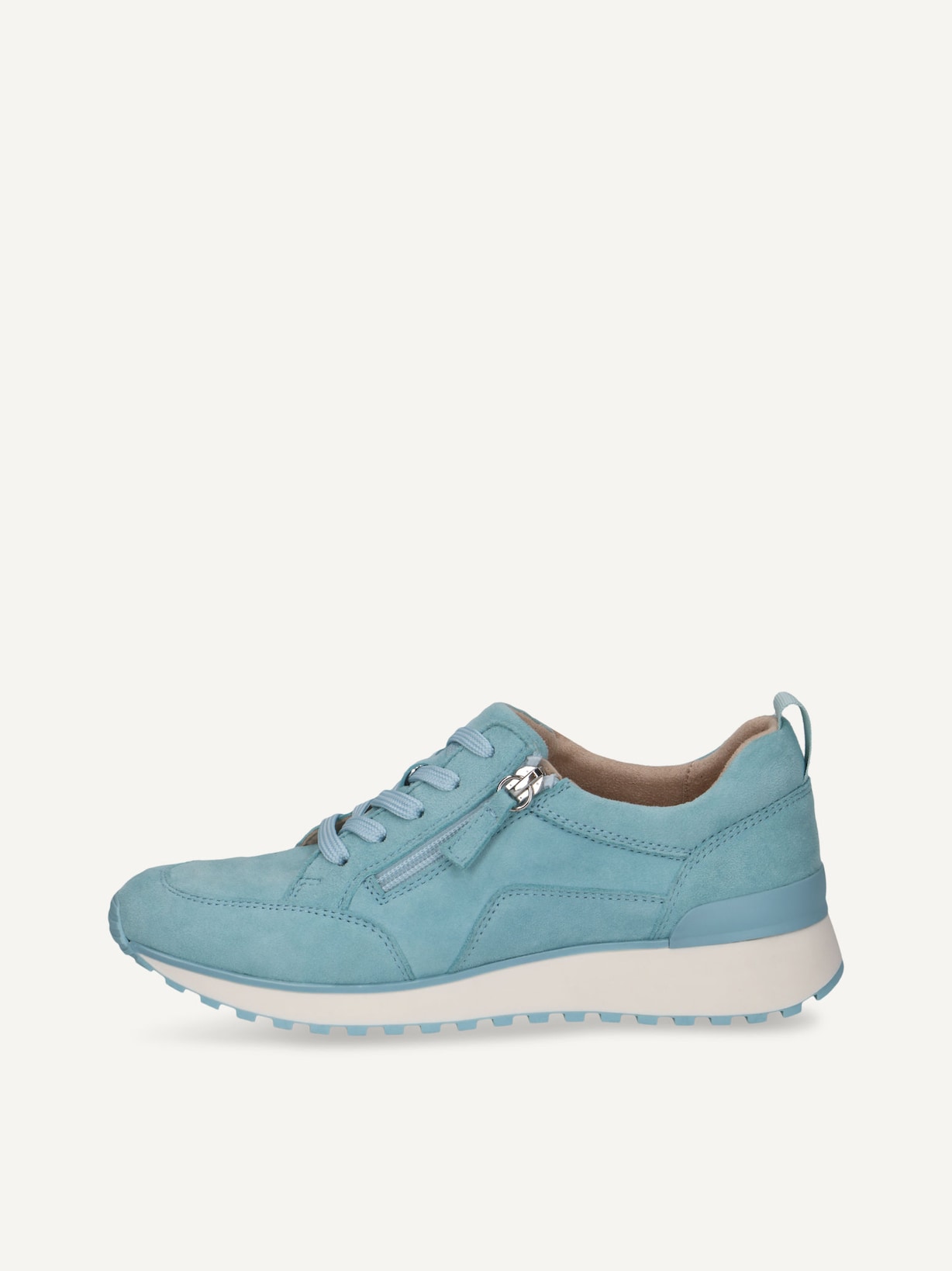 Caprice, Basket en cuir - bleu LT.BLUE SUEDE, image 1 sur 6