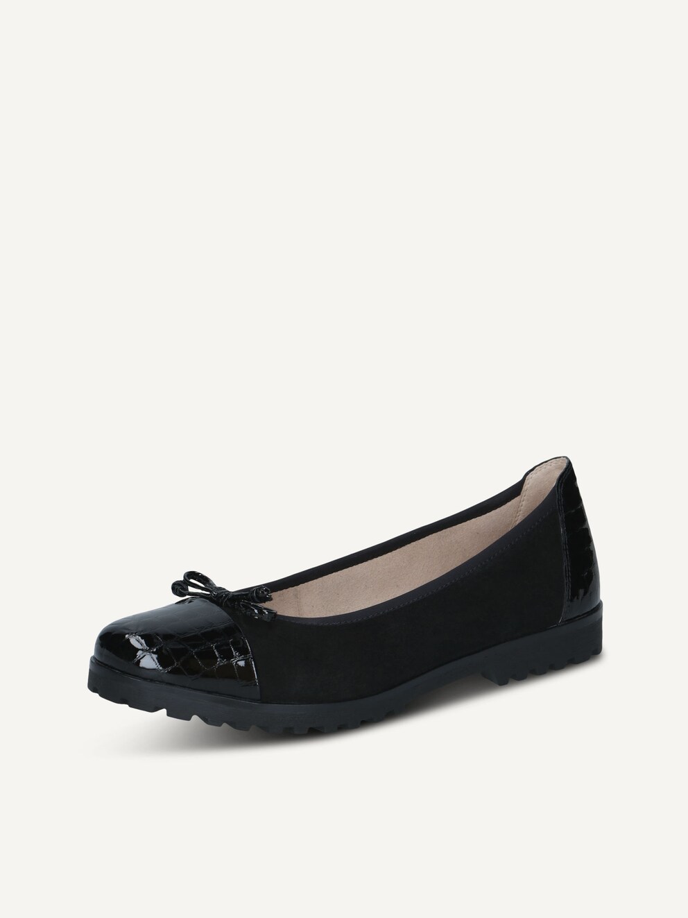 Caprice, Ballerina - nero BLK CROCO COMB, immagine 2 di 5