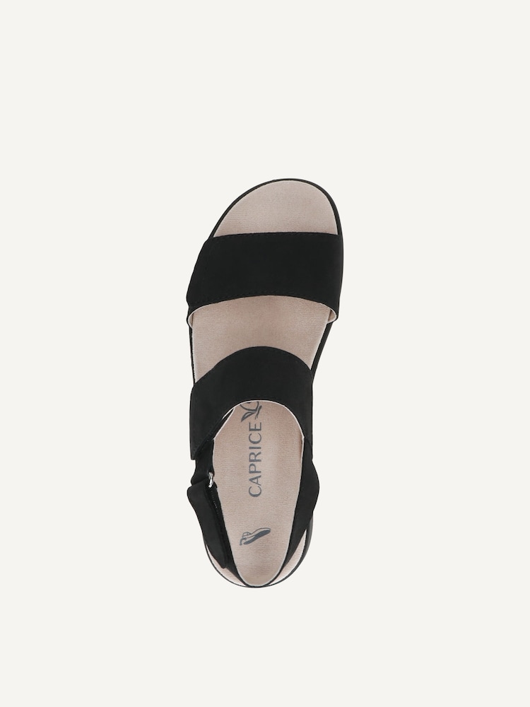 Caprice, Sandale en cuir - noir BLACK NUBUC, image 4 sur 5