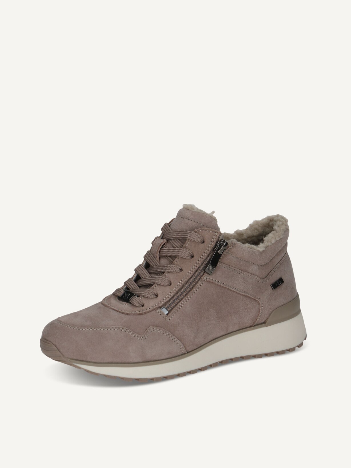 Caprice, Basket en cuir - marron doublure chaude TAUPE SUEDE, Image 2 of 5