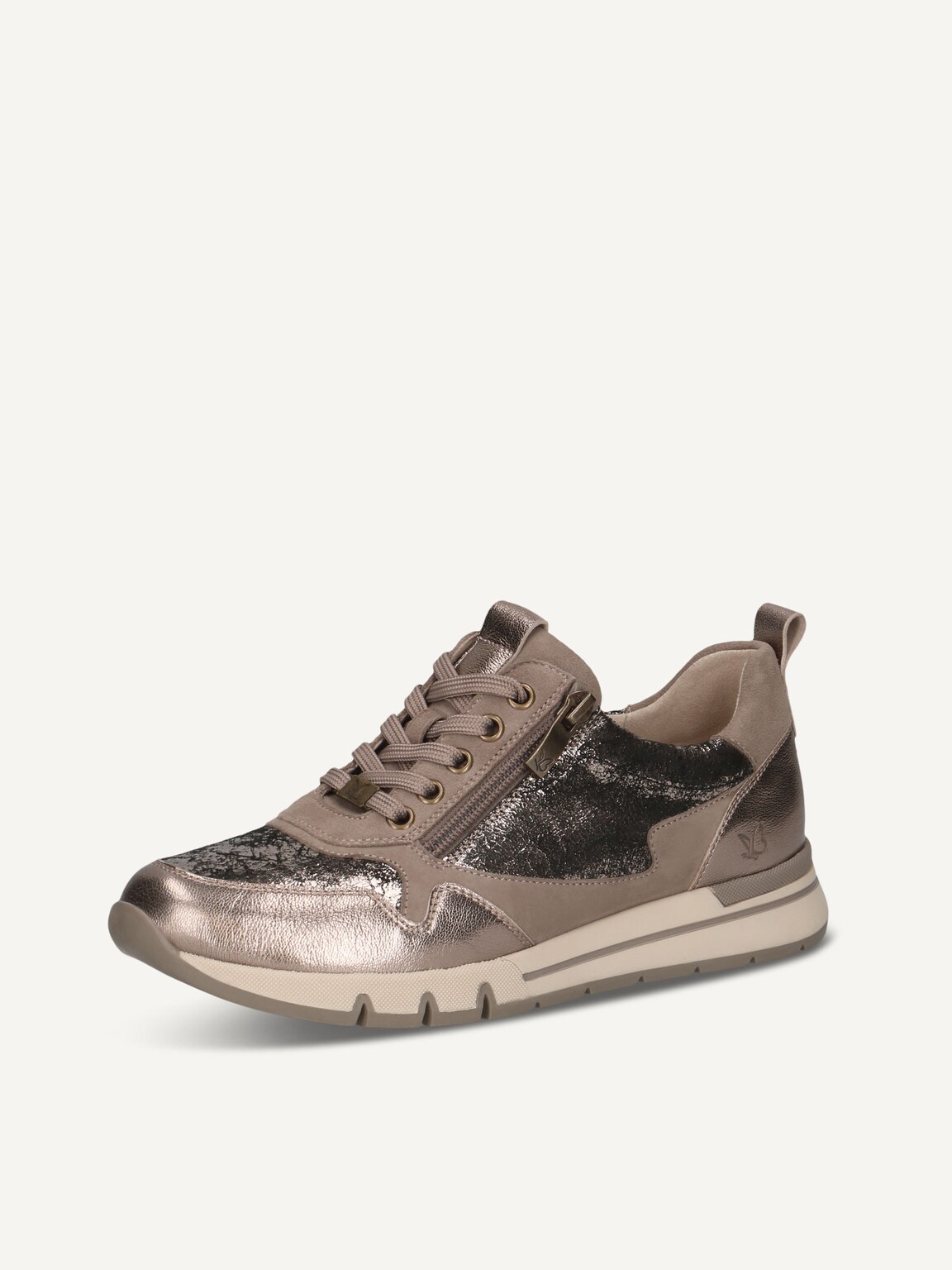 Caprice, Leather Sneaker - brown TAUPE MET.COMB, image 1 of 5