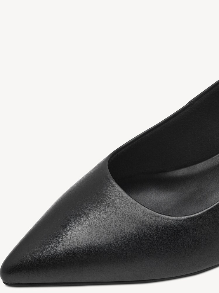 Marco Tozzi, Leather Pumps - black, BLACK NAPPA, Image 5 of 6