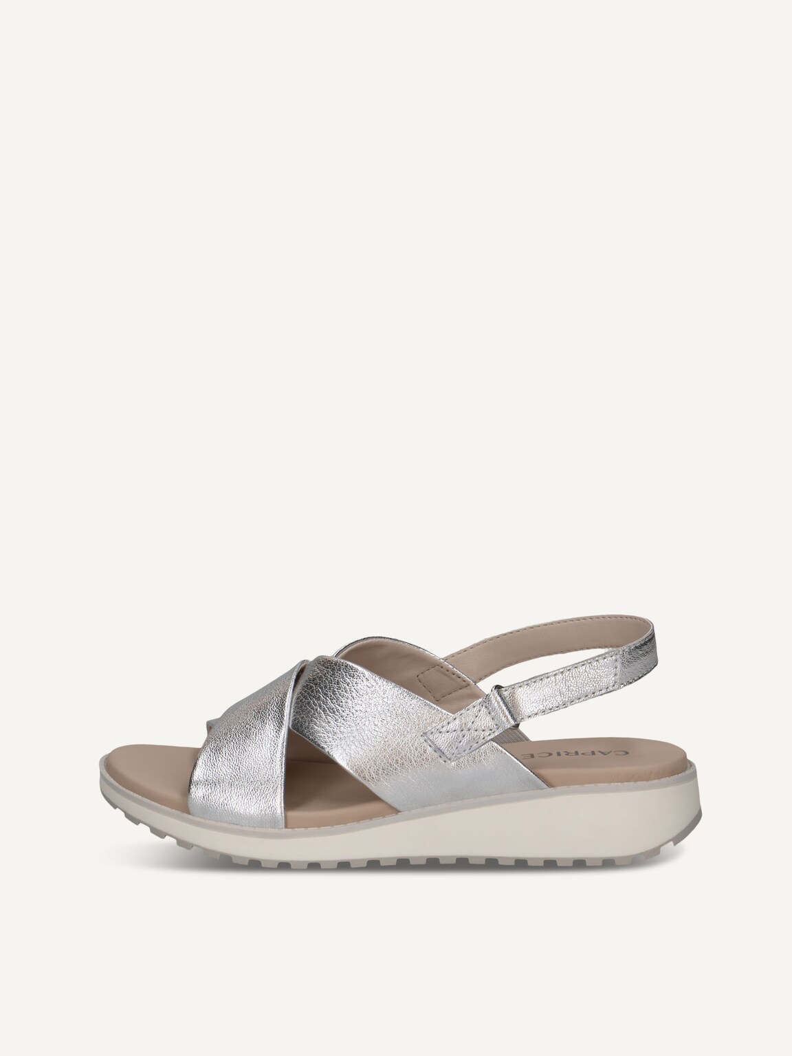 Caprice, Leather Sandal - silver SILVER METAL., image 2 of 5