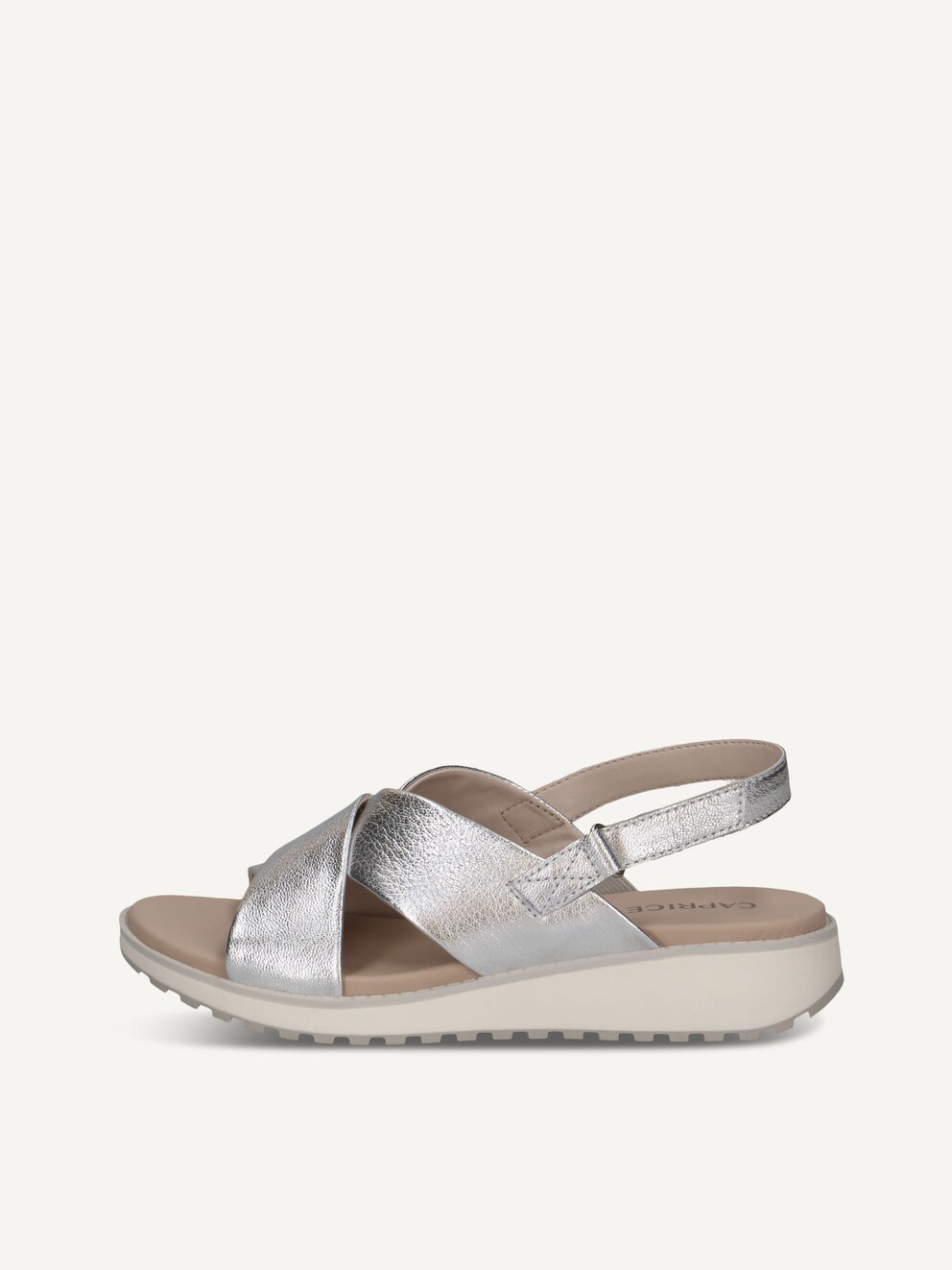 Caprice, Sandale en cuir - argent SILVER METAL., image 1 sur 5