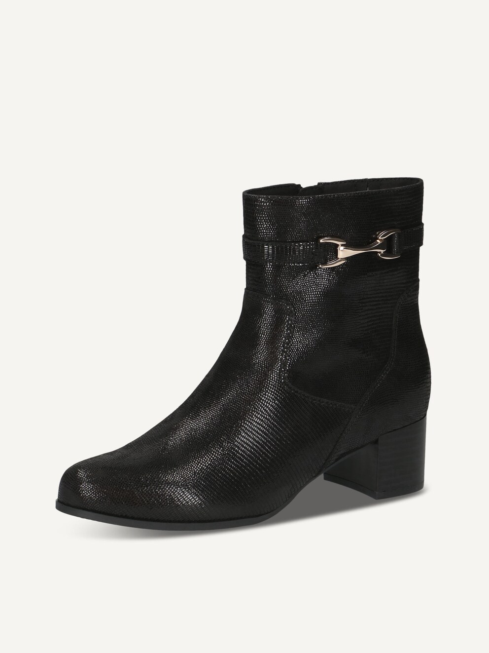 Caprice, Bottine en cuir - noir BLACK REPTILE, image 2 sur 5