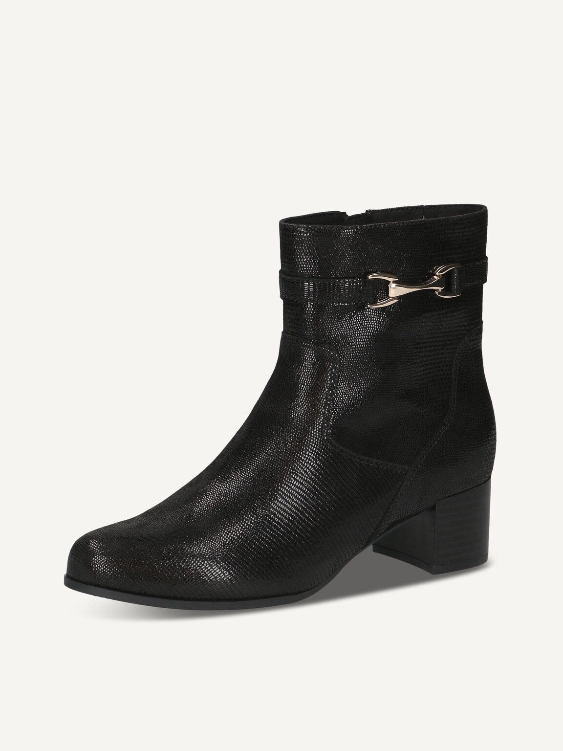 Caprice, Leather Bootie - black BLACK REPTILE, image 1 of 5