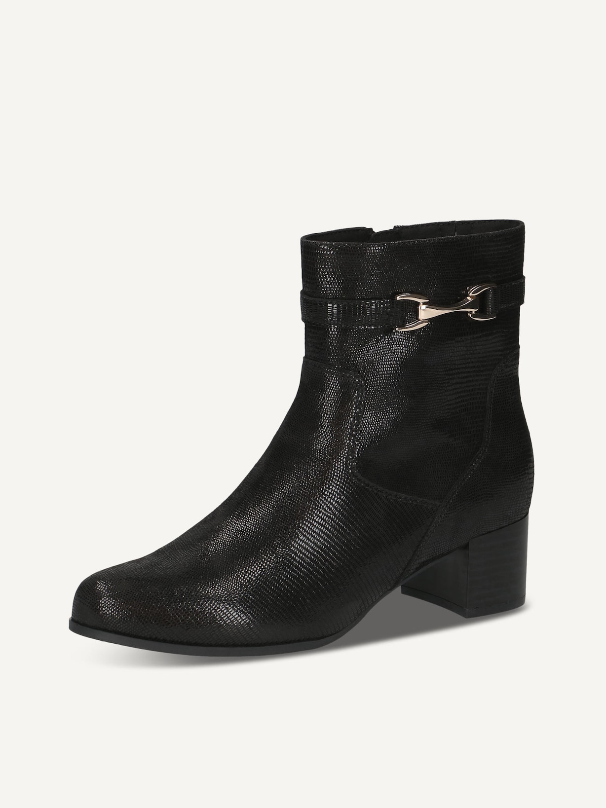 Caprice, Bottine en cuir - noir BLACK REPTILE, image 2 sur 5