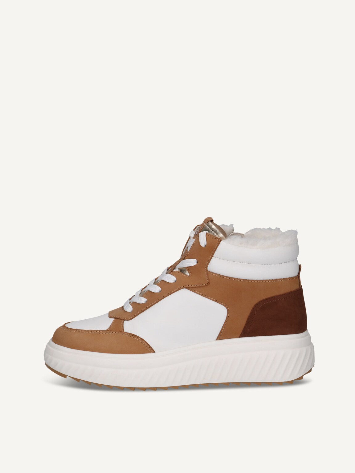 Caprice, Leather Bootie - brown warm lining CAMEL COMB, image 2 of 5