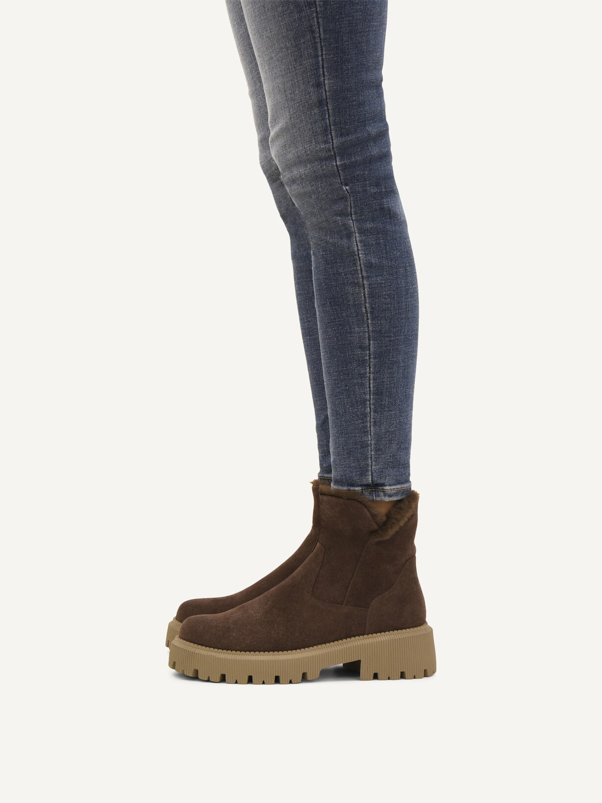 Caprice, Läderankelboots - brun DK BROWN SUEDE, bild 2 av 6