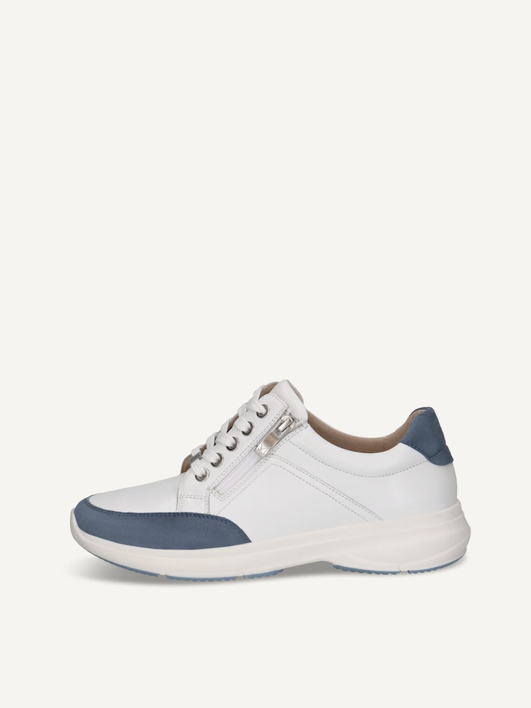 Caprice, Leather Sneaker - black WHITE/LT.BLUE, image 3 of 6