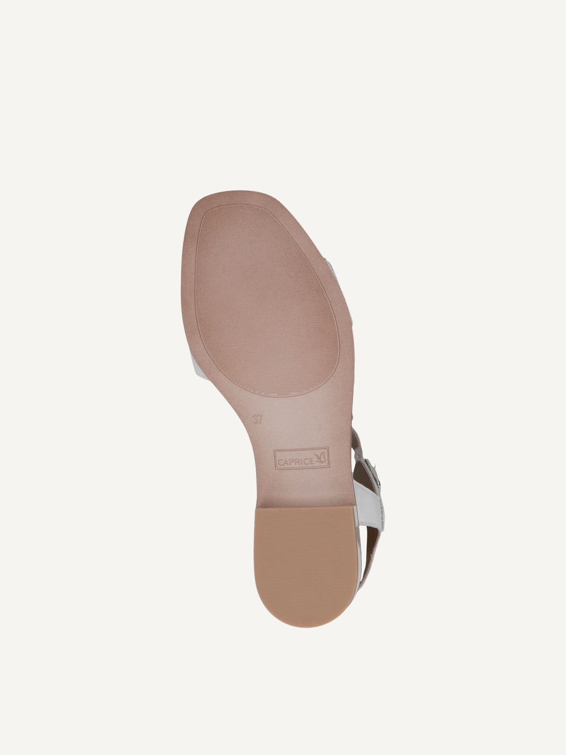 Caprice, Leather Heeled sandal - white WHITE NAPPA, image 4 of 5