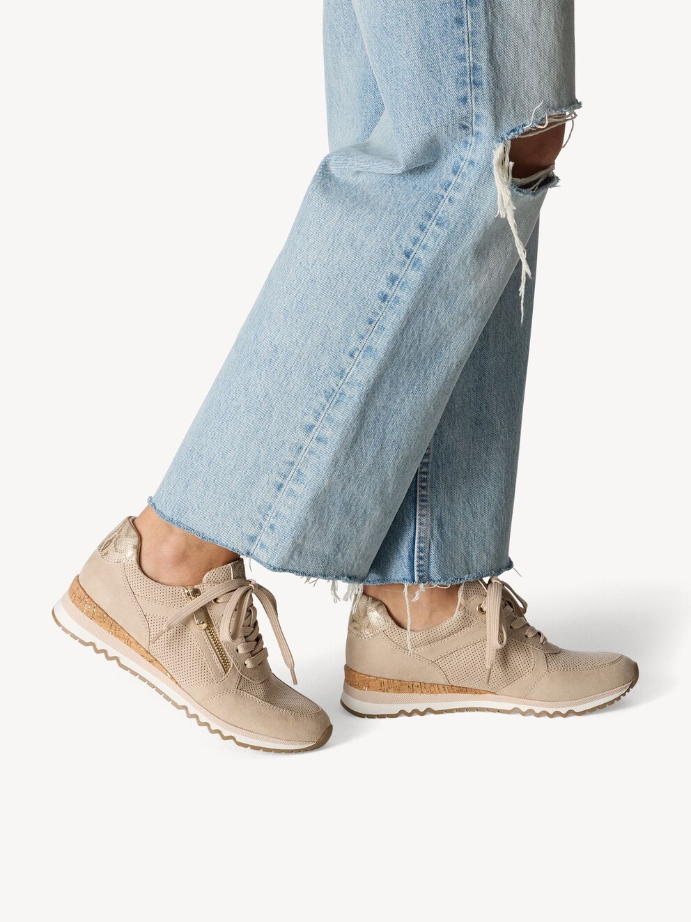 Marco Tozzi, Sneaker - beige DUNE COMB, immagine 2 di 6