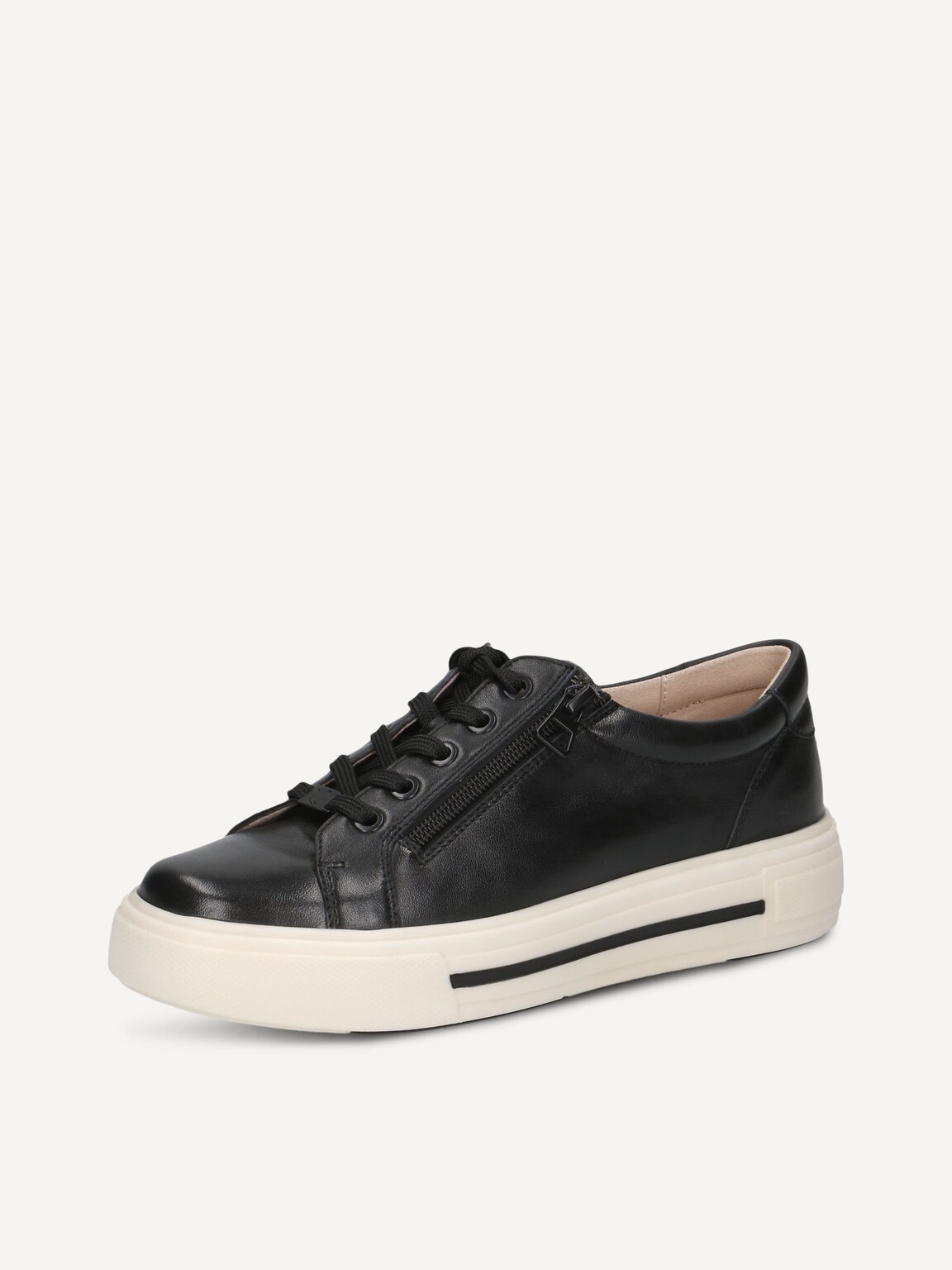 Caprice, Leather Sneaker - black BLACK NAPPA, image 1 of 5