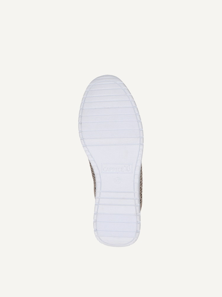Caprice, Leather Sneaker - brown TAUPE METALLIC, image 5 of 6