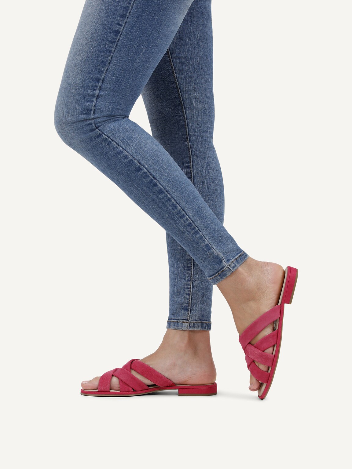 Caprice, Leather Mule - pink PINK SUEDE, image 2 of 6