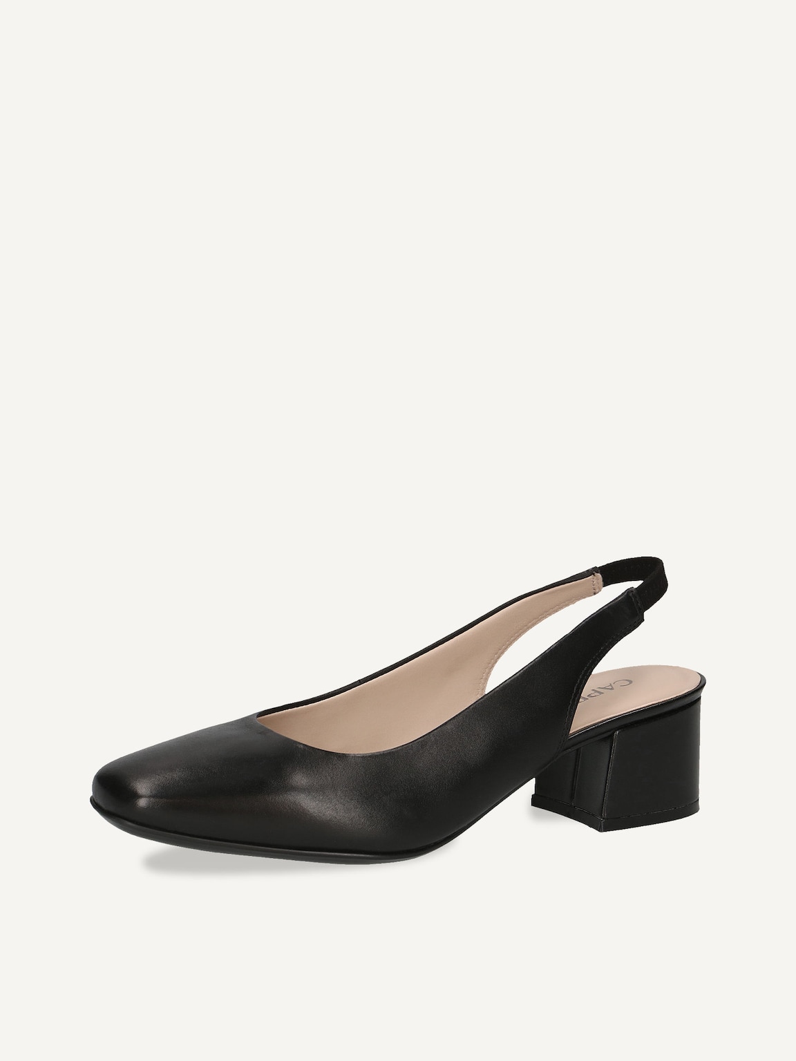 Caprice, Leather sling pumps - black BLACK NAPPA, image 1 of 5
