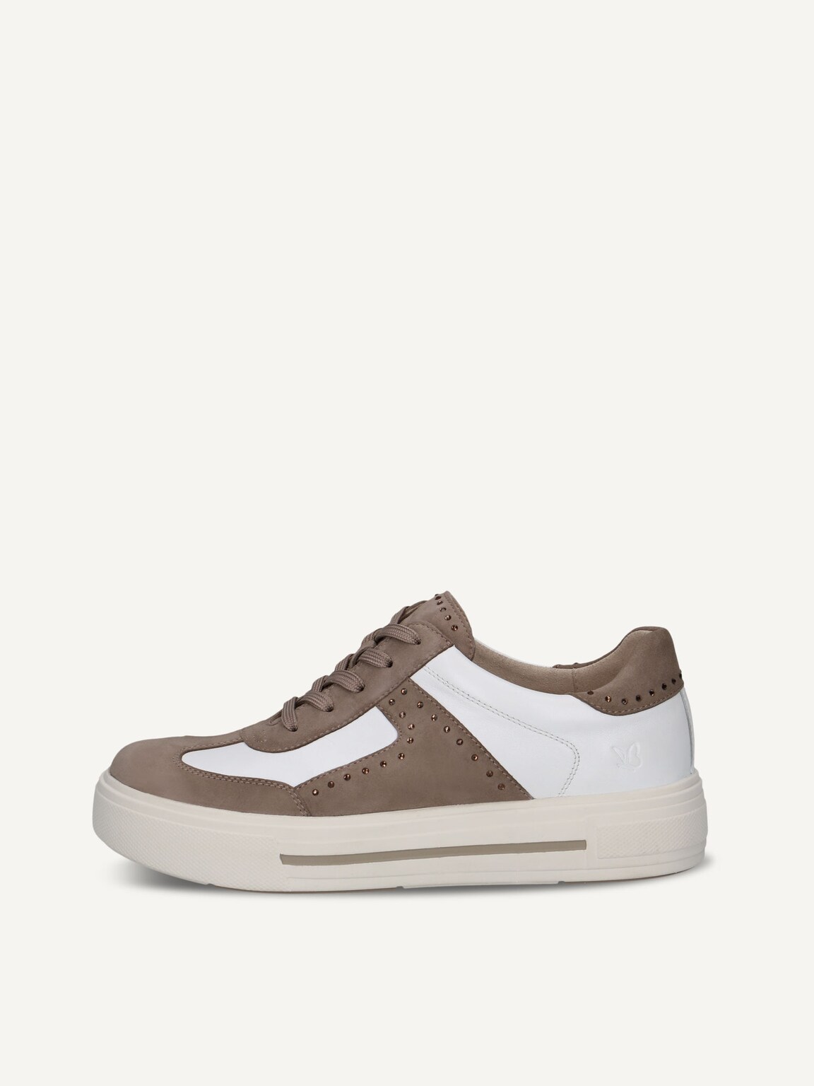 Caprice, Leather Sneaker - brown MUD/WHITE, image 3 of 6