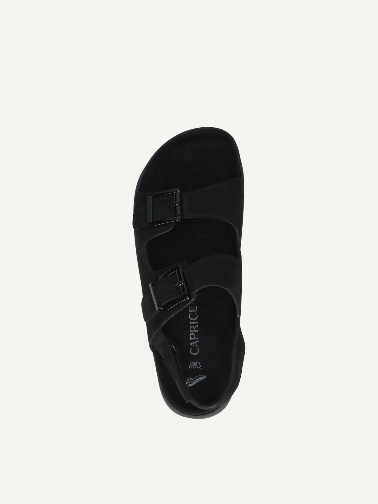 Caprice, Sandale en cuir - noir BLACK SUEDE, image 4 sur 5
