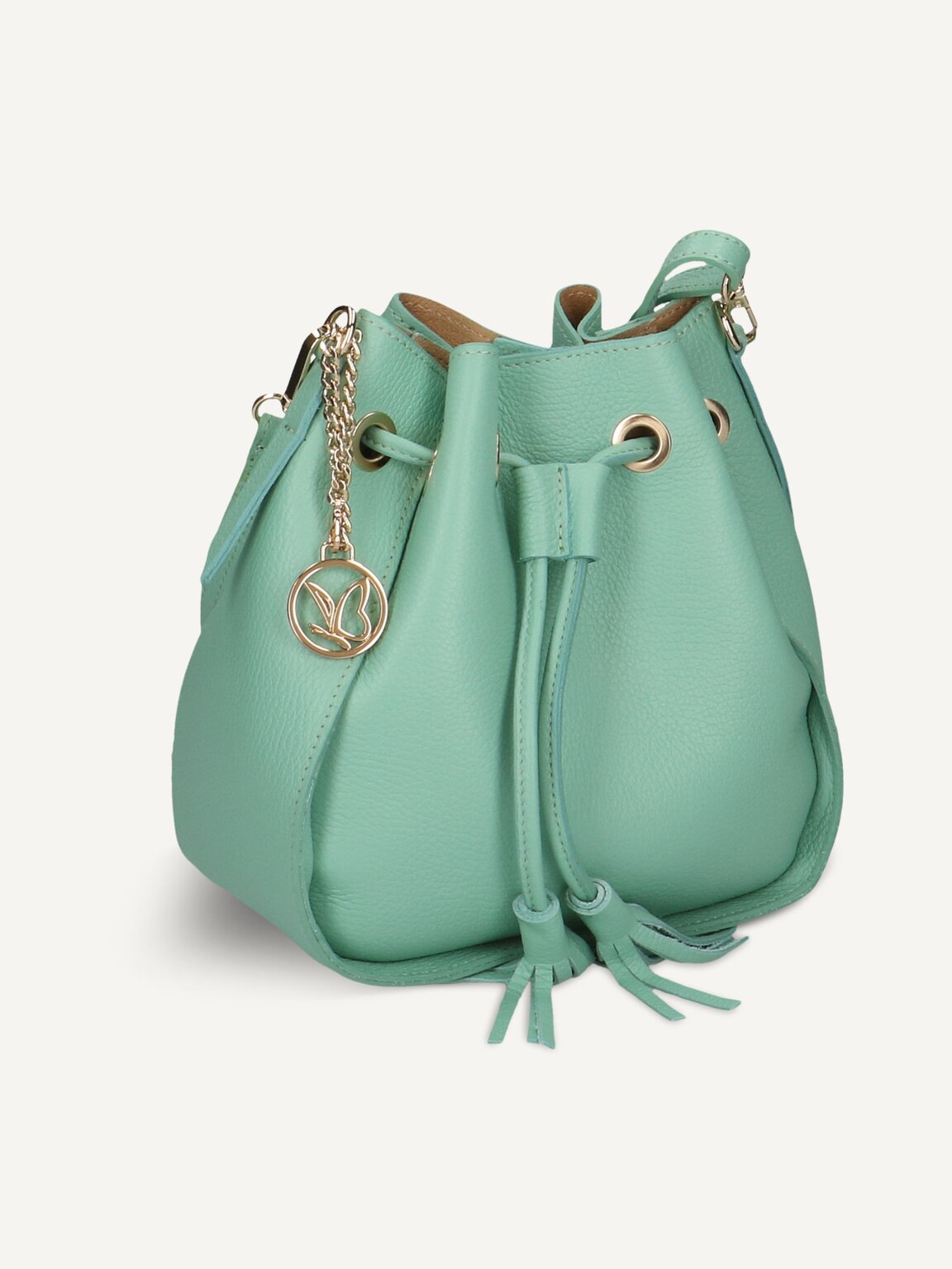 Caprice, Leather Satchel - green MINT NAPPA, image 1 of 3