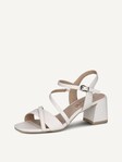 Selected, Caprice, Leather Heeled sandal - white WHITE NAPPA