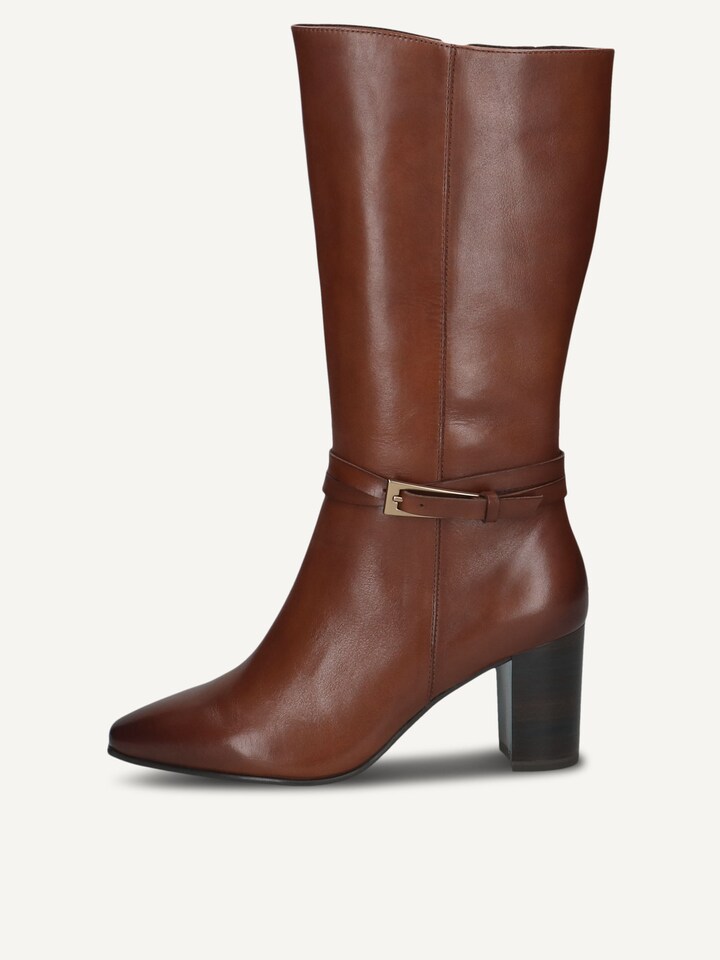 Caprice, Bottine en cuir - marron COGNAC NAPPA