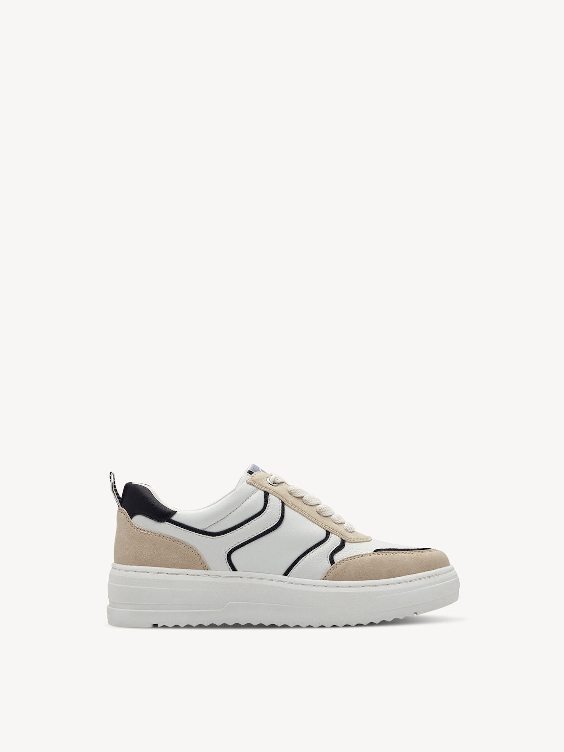 Marco Tozzi, Sneaker - bianco WHITE/BLACK, immagine 6 di 6