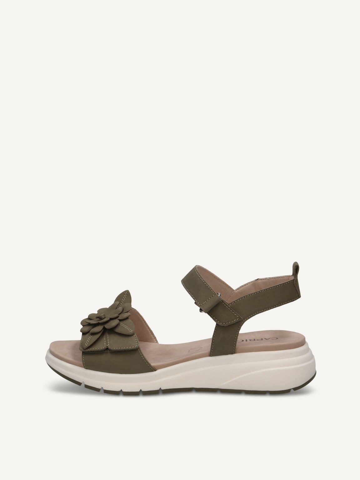 Caprice, Leather Sandal - khaki OLIVE NUBUC, image 2 of 5