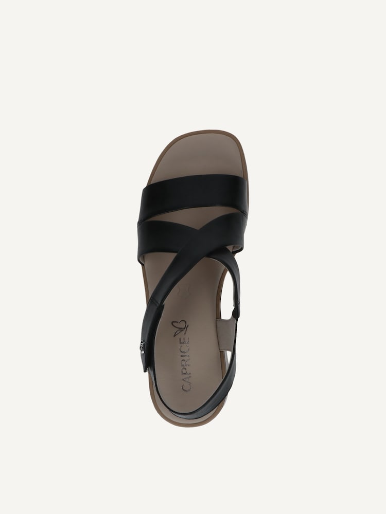Caprice, Sandale en cuir - noir BLACK NAPPA, image 4 sur 5
