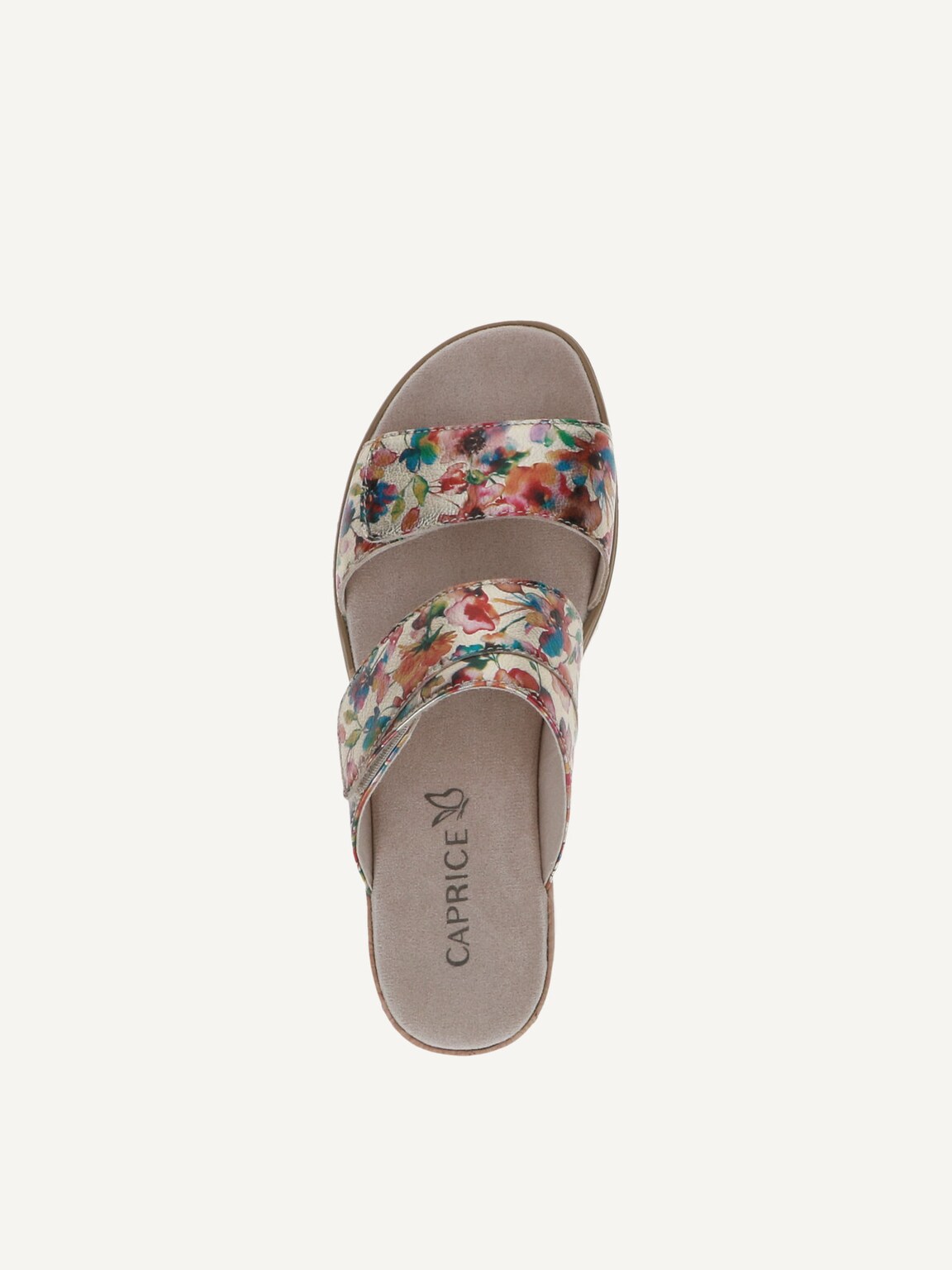 Caprice, Leather Mule - metallic FLOWER METAL., image 6 of 6