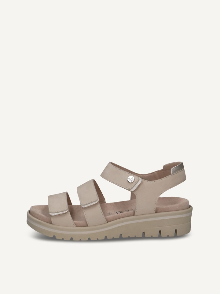 Caprice, Sandale en cuir - blanc SNOW COMB