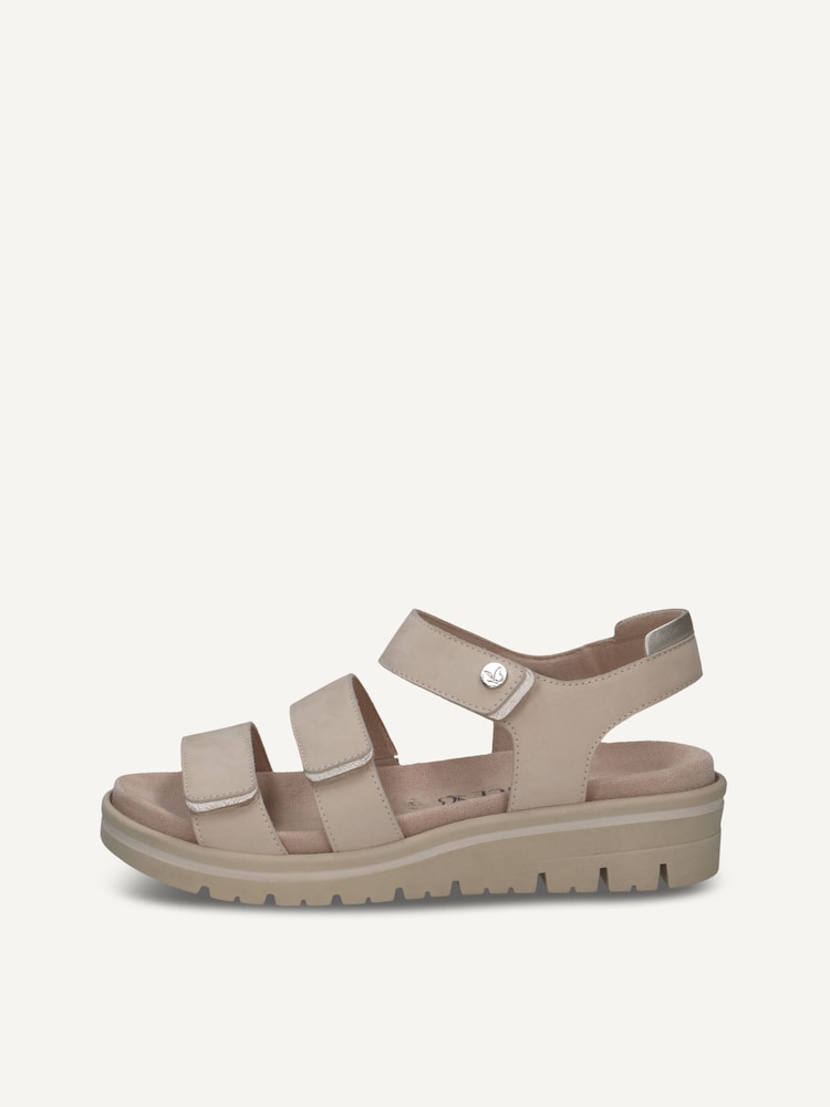 Caprice, Leather Sandal - white SNOW COMB, image 3 of 6