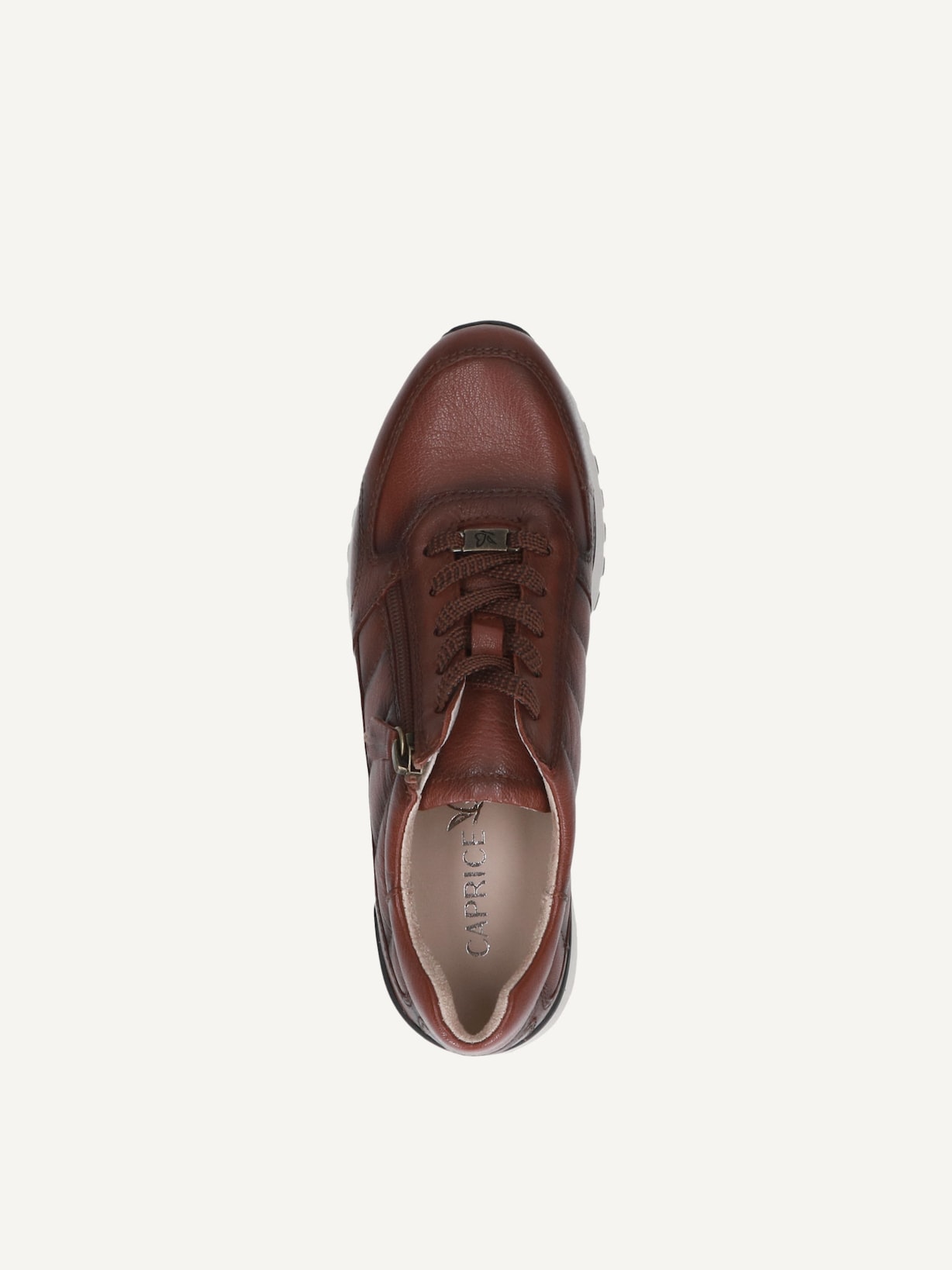 Caprice, Basket en cuir - marron MUSCAT SOFTNAP, image 4 sur 5