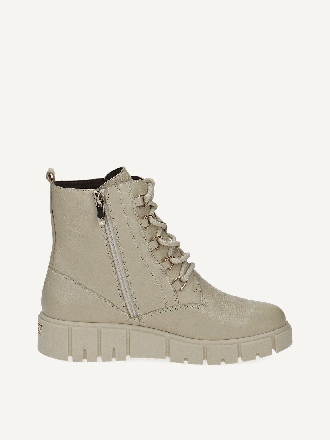 Caprice, Leather Bootie - white warm lining ECRU NAPPA, image 3 of 5