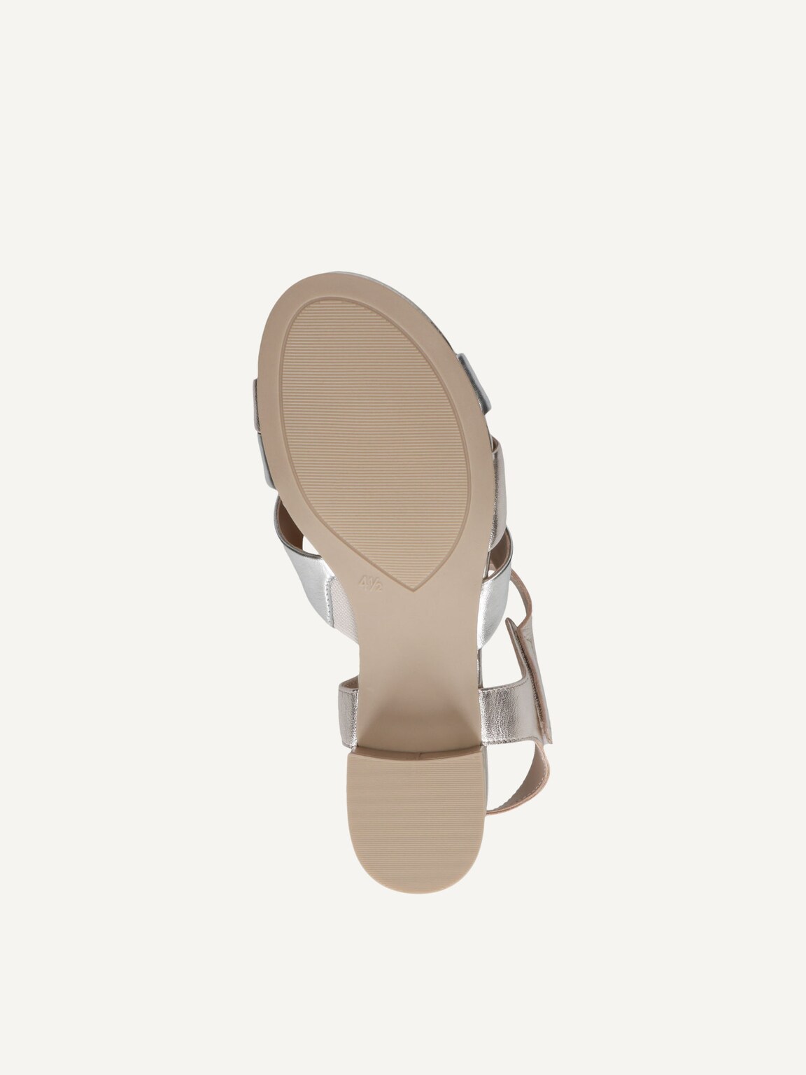 Caprice, Leather Heeled sandal - metallic LT.GOLD COMB, image 5 of 6