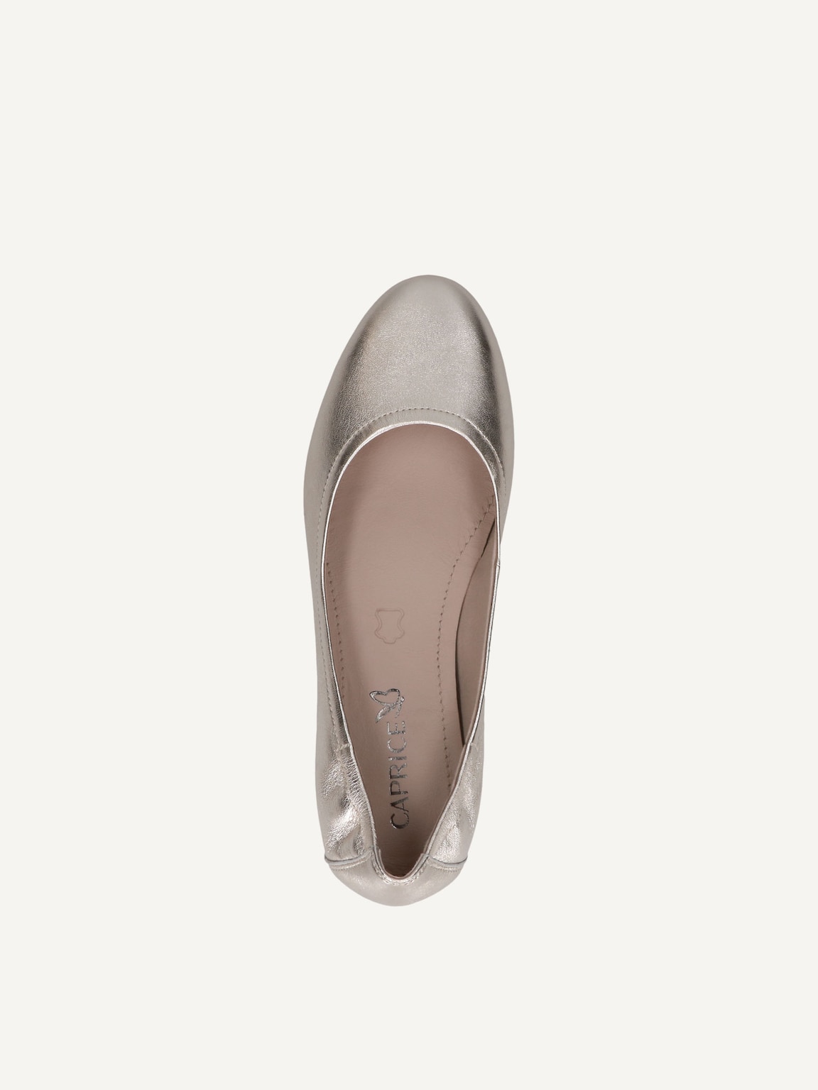 Caprice, Leather Ballerina - gold LT.GOLD METAL., image 5 of 5
