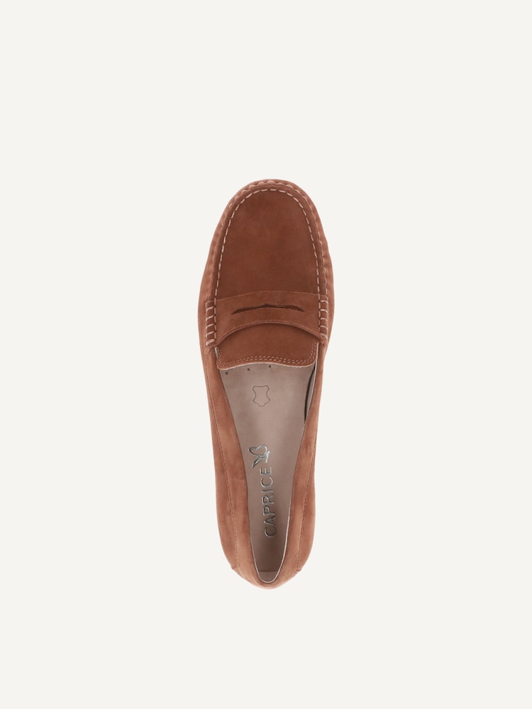Caprice, Leather Moccasin - brown COGNAC SUEDE, image 6 of 6