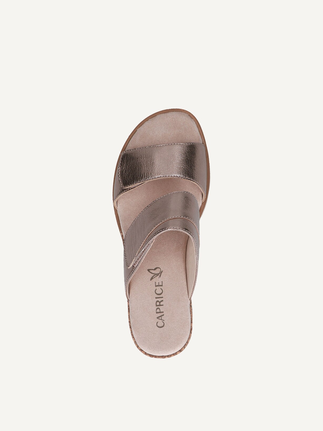 Caprice, Mule en cuir - marron TAUPE METALLIC, image 6 sur 7