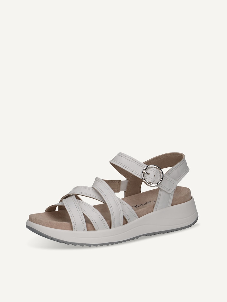 Caprice, Sandale en cuir - blanc WHITE NAPPA, image 3 sur 6