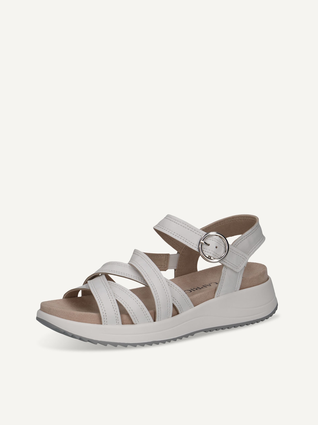 Caprice, Sandale en cuir - blanc WHITE NAPPA, image 3 sur 6