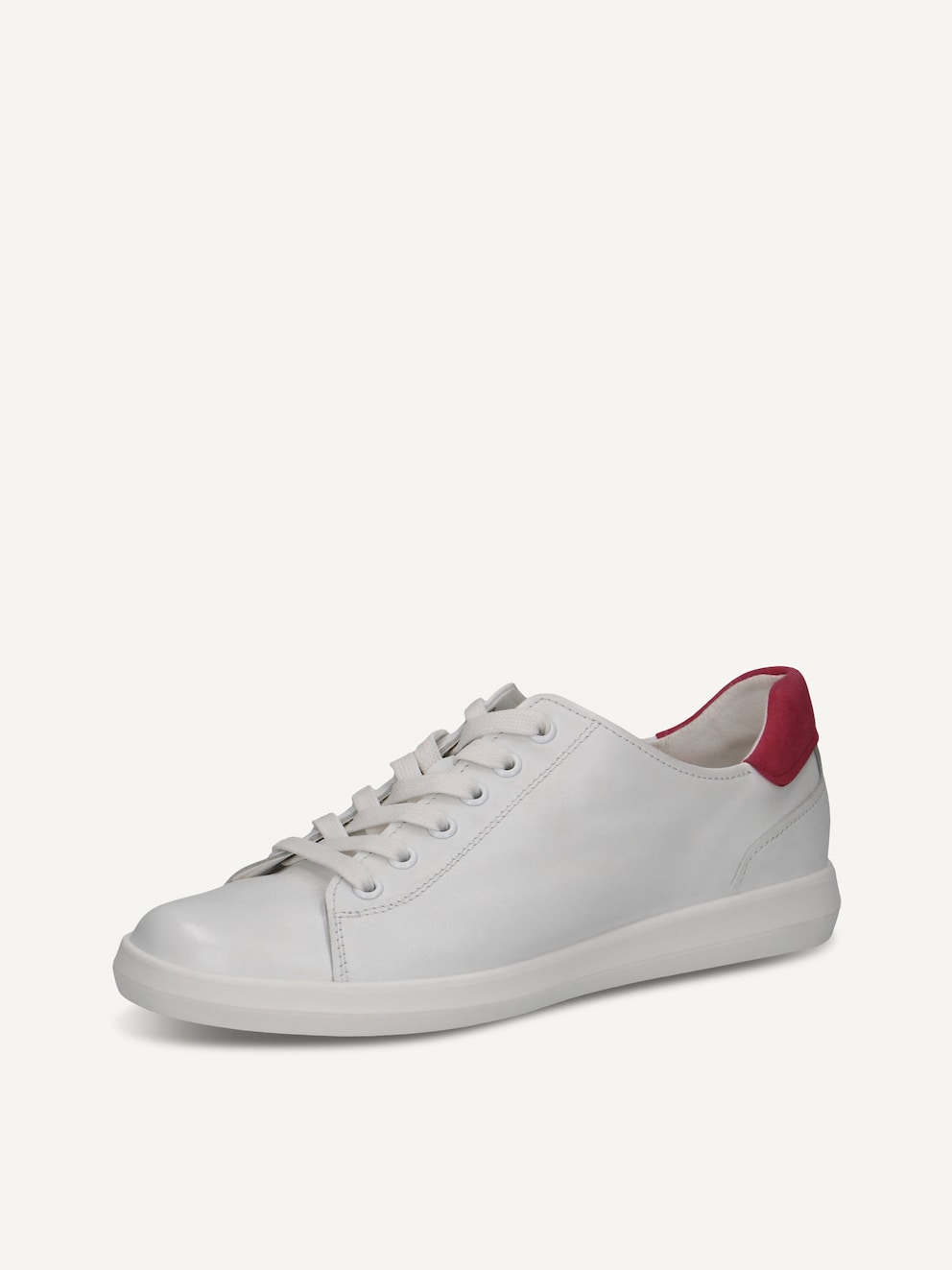 Caprice, Basket en cuir - blanc WHITE/PINK, image 2 sur 5