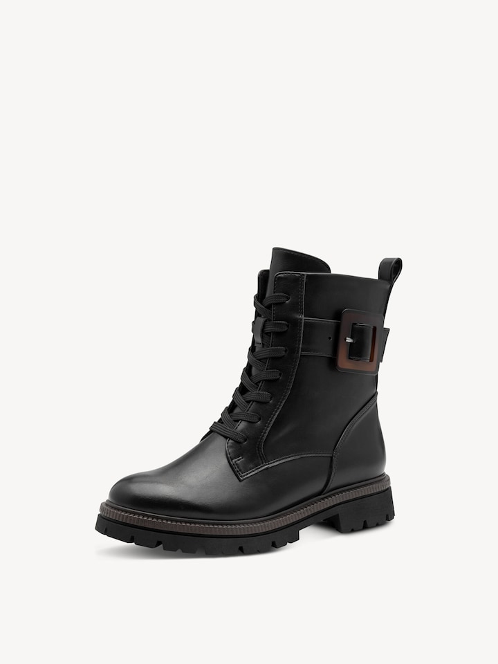 Marco Tozzi, Enkellaarsje - zwart BLACK NAPPA