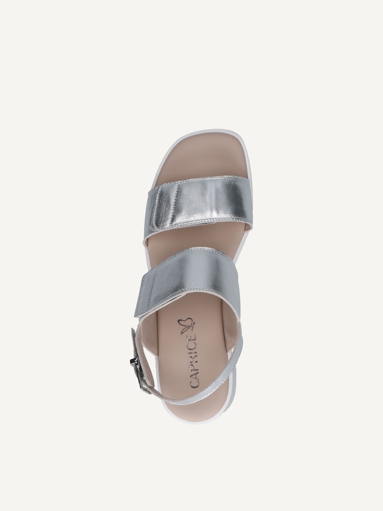 Caprice, Leather Sandal - silver SILVER, image 6 of 6