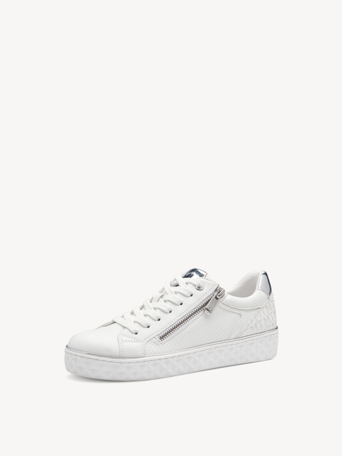 Marco Tozzi, Sneaker - bianco WHITE/SILVER, immagine 2 di 6