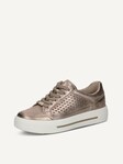 Selected, Caprice, Leather Sneaker - brown TAUPE METALLIC