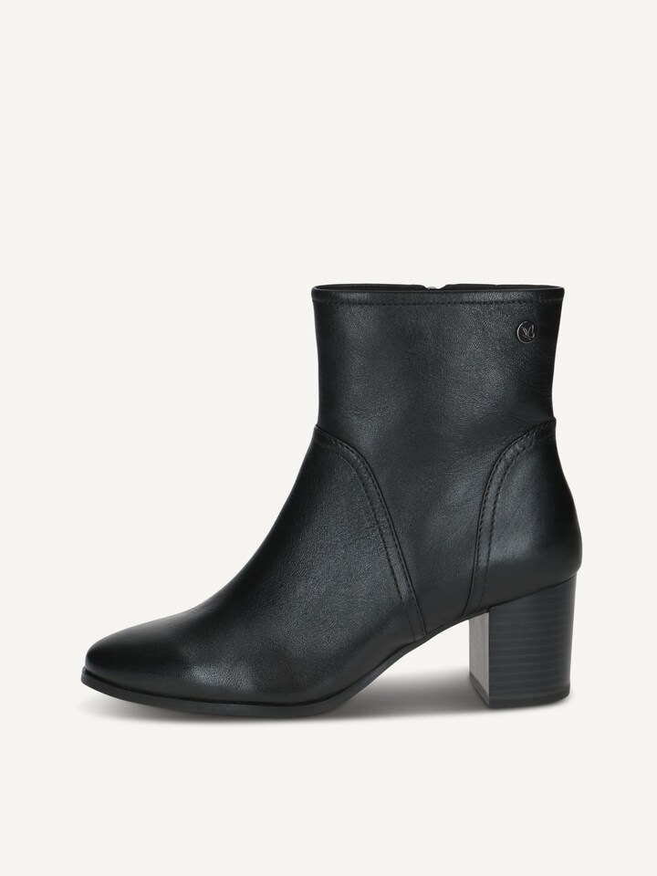 Caprice, Bottine en cuir - noir BLACK NAPPA